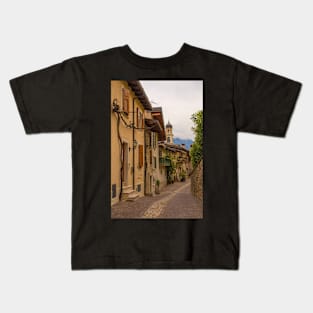 Street in Limone sul Garda, Italy Kids T-Shirt